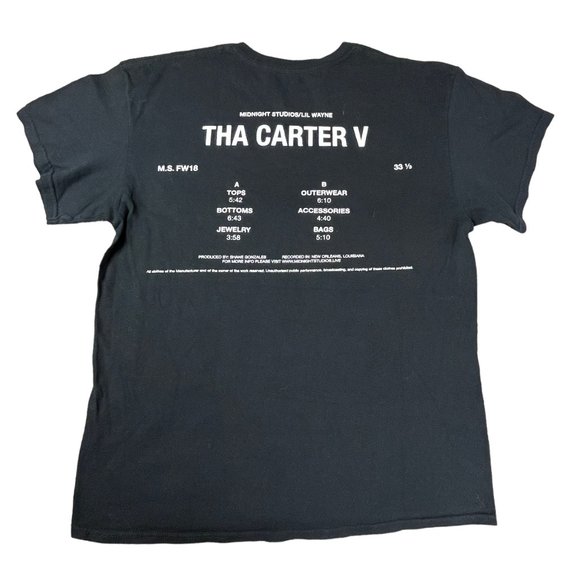 Lil Wayne x Midnight Studio Tha Carter V Hi Mom T Shirt Black Rap Hip Hop SS  L - Picture 2 of 4